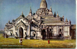 BURMA - PAGAN - ANANDA PAGODA - TUCKS OILETTE 7238 - Myanmar (Birma)