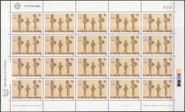 Chypre - Cyprus - Zypern Bloc Feuillet 1985 Y&T N°F637 à F638 - Michel N°KB641 à KB642 *** - EUROPA - Unused Stamps