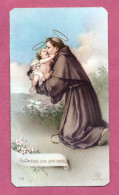 Santino, Holy Card- S. Antoni Ora Pro Nobis- Ed. F.B. N° 112. Dim. 100x 56mm - Images Religieuses