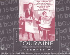 Etiquette Vin RABATE Pascal Festival Bd Blois 1997 (Ibicus Les Petits Ruisseaux) (Cabernet 97) - Dishes