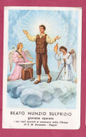 Santino, Holy Card- Beato Nunzio Sulprizio, Giovane Ioperaio. Blessed Nunzio Sulprizio, Young Workman- Ed Arti Grafiche - Devotion Images