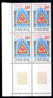 France.bloc De 4 Numéroté Du N°2967 Grande Loge Féminine Neuf. - Unused Stamps