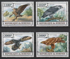 2013 Burundi Birds Of Prey Set (** / MNH / UMM) - Adler & Greifvögel