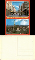 Wattenscheid-Bochum 2-Bild-Karte Oststraße & BLICK AUF ST. GERTRUDIS 1980 - Bochum