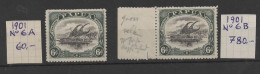 1901- 6A ET 6B 2 TIMBRES DE PAPUA NOUVELLE GUINEE, NEUFS* FORTE COTE AVEC BdF STAMPS BRIEFMARKEN - Papúa Nueva Guinea