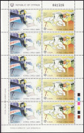 Chypre - Zypern - Cyprus Bloc Feuillet 1988 Y&T N°F691 à 692+F693 à 694 - Michel N°KB695 à 696+KB697 à 698 *** - EUROPA - Unused Stamps