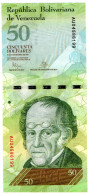 Venezuela 50 Bolivar 2015 P92k Uncirculated Banknote - Venezuela