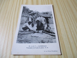 CPA Cameroun - Préparation De L'huile De Palme - Carte Animée. - Cameroun