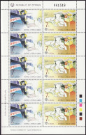 Europa CEPT 1988 Chypre - Zypern - Cyprus Y&T N°F691 à 692+F693 à 694 - Michel N°KB695 à 696+KB697 à 698 *** - Neufs