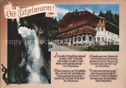 71822822 Oberaudorf Berggasthof Zum Feurigen Tatzelwurm Gedicht Joseph Viktor Vo - Other & Unclassified