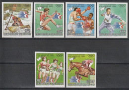 1983 Chad Summer Olympic Games In Los Angeles Imperforated Set (** / MNH / UMM) - Verano 1984: Los Angeles