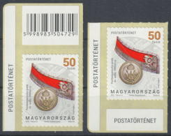 Post Officer Epaulet BUTTON Uniform 2018 Hungary Label Vignette Barcode EAN Bar CODE CORNER 50 Ft - Posta