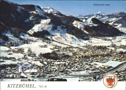71822424 Kitzbuehel Tirol Mit Hohe Salve Fliegeraufnahme Kitzbuehel - Sonstige & Ohne Zuordnung