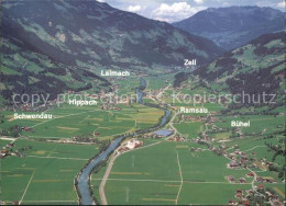 71822409 Ramsau Zillertal Mit Schwendau Hippach Laimach Zell Buehel Fliegeraufna - Andere & Zonder Classificatie