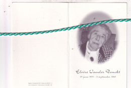 Elvire Vander Donckt-Verleye, 1901, 1995. Foto - Décès
