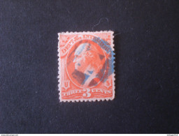 UNITED STATE EE.UU ÉTATS-UNIS US USA 1863 DEPT. INTERRIOR Washington 3c Vermilion Scott N.O17S - Used Stamps