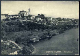 Capriate D'Adda - Panorama - Viaggiata 1954 - Sovratassa Francese - Rif. 30470 - Autres & Non Classés