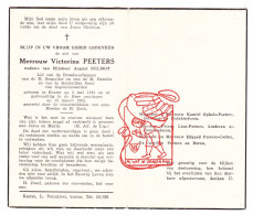 DP Victorina Peeters ° Kester Gooik 1884 † 1962 X August Delmot // Ophals Lion Cochez Dereu - Devotion Images