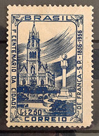 C 379 Brazil Stamp Centenary Franca City Church Religion 1956 - Unused Stamps