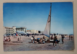 50s-Lido Di Jesolo To Venice-Spiaggia-La Plage-ITALY-Vintage Postcard Used With Stamp-Republica Italiana-1957 - Venezia (Venedig)