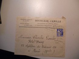 Daguin : Saint-Chinian Lettre En-tête Bourgade Camille - 1921-1960: Modern Period