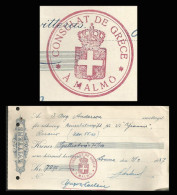 GREECE-GRECE-HELLAS 1937: Consulate Cancel Before The Second World War - Postmarks - EMA (Printer Machine)