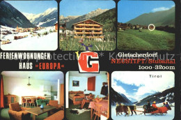 71822236 Neustift Stubaital Tirol Stubaier Ferienwohnungen Panorama Pferdeschlit - Other & Unclassified
