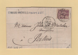 Type Mouchon - N°115 - 30c Seul Sur Lettre - 1902 - Apt - Vaucluse - 1877-1920: Période Semi Moderne