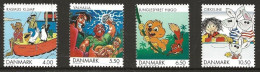 Denmark 2002  Danish Comics And Cartoons For Children   Mi 1299-1302 MNH/**) - Neufs