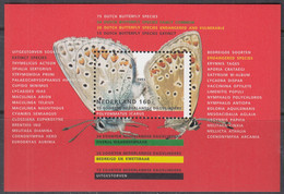 NIEDERLANDE  Block 38, Postfrisch **, Natur Und Umwelt: Schmetterlinge, 1993 - Bloks