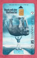 Germany- Stark Mit Der Stuttgarten. Stuttgarten Versicherung, Strong With The Stuttgart. Stuttgart Insurance. Used Phone - S-Series: Schalterserie Mit Fremdfirmenreklame