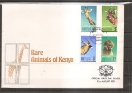 Kenya - Faune ( FDC De 1981 à Voir) - Kenia (1963-...)
