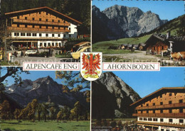 71822098 Ahornboden Alpencafe Eng Sommerterrasse Ahornboden - Sonstige & Ohne Zuordnung