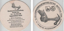 5001057 Bierdeckel Rund - Handwerks-Ausstellung 1988 Rottal-Inn - Sous-bocks