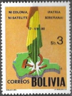 Bolivia Bolivie Bolivien 1981 National Reconstruction Revolution Michel No. 978 MNH Mint Postfrisch Neuf ** - Bolivie