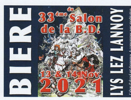 Etiquette Bière LUGUY Philippe Festival BD Lys Lez Lannoy 2021 (Percevan - Arte Della Tavola