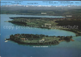 71822011 Insel Mainau Bodensee Mit Konstanz Und Staad Alpensicht Fliegeraufnahme - Konstanz