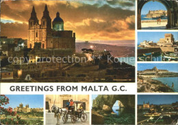 71821256 Malta Kirche Hafen Pfedekutsche Blaue Grotte  - Malte