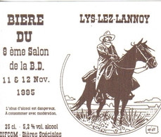 Etiquette Bière GIRAUD Jean Festival BD Lys Lez Lannoy 1995 (Blueberry) - Art De La Table