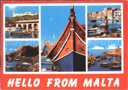 71821225 Malta Blaue Grotte Hafen Boote   - Malta