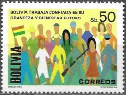 Bolivia Bolivie Bolivien 1981 National Reconstruction Revolution Michel No. 980 MNH Mint Postfrisch Neuf ** - Bolivie