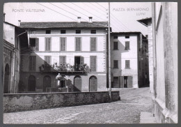 PONTE VALTELLINA - SONDRIO - 1958 - PIAZZA BERNARDINO LUINI - Sondrio