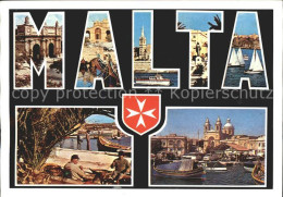 71821220 Malta Kirche Hafen Boote   - Malte