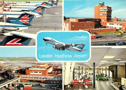 Aviation - Aéroport - Heathrow - Multivues - Airport - CPM - Voir Scans Recto-Verso - Aerodrome