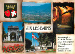 73 - Aix Les Bains - Multivues - Blasons - CPM - Voir Scans Recto-Verso - Aix Les Bains