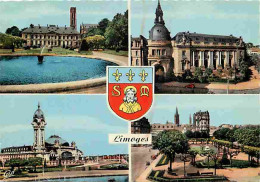 87 - Limoges - Multivues - Automobiles - Blasons - CPM - Voir Scans Recto-Verso - Limoges