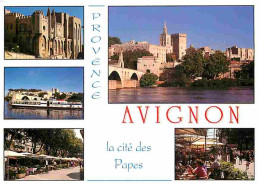 84 - Avignon - Multivues - Flamme Postale - Bateau-Promenade - CPM - Voir Scans Recto-Verso - Avignon