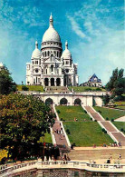 75 - Paris - Basilique Du Sacré-Coeur De Montmartre - L'Escalier Monumental Et Les Terrasses - Carte Neuve - CPM - Voir  - Sacré Coeur