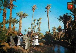 Maroc - Maroc Typique - Chameaux Dans Un Oasis - CPM - Voir Scans Recto-Verso - Sonstige & Ohne Zuordnung