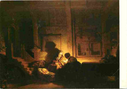 Art - Peinture - Rembrandt Harmensz Van Rijn - La Sainte Famille Au Soir - The Holy Family At Night - Carte Neuve - CPM  - Peintures & Tableaux